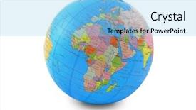  Presentation with history earth globe isolated white - Presentation theme consisting of massive fortified walls of jaigarh fort on a hill above amber fort jaipur rajasthan india background and a light blue colored foreground