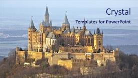  Presentation with german castle - Audience pleasing presentation consisting of europe palace - photography of the german castle backdrop and a sky blue colored foreground