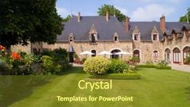  Presentation with house - Presentation enhanced with europe palace france - house background and a tawny brown colored foreground