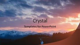  Presentation with remote hearing - Presentation having europe picture of wild area background and a coral colored foreground