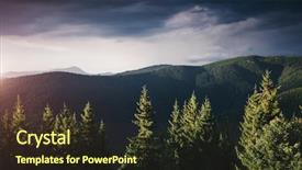  Presentation with remote - Slide set featuring europe picture of wild area background and a tawny brown colored foreground