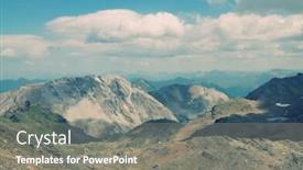  Presentation with alpine - Slide deck consisting of european-alpine-landscape background and a gray colored foreground