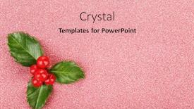  Presentation with holly - Amazing slides having european-holly-ilex-aquifolium backdrop and a lemonade colored foreground