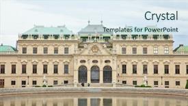  Presentation with vienna - Presentation theme enhanced with european imperalism - belvedere palace vienna background and a  colored foreground