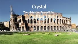  Presentation with rome italy - Slide deck having european imperalism - colosseum in rome italy background and a  colored foreground