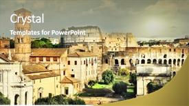  Presentation with history rome and egypt - Presentation design enhanced with european imperalism - great rome view of colosseum background and a gray colored foreground