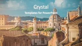  Presentation with forum - Theme having european imperalism - picturesque view of the roman background and a seafoam green colored foreground