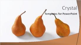  Presentation with skin - Amazing presentation theme having european pears with elongated slender neck and russeted skin backdrop and a sky blue colored foreground