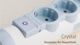  Presentation with power - Theme with european-power-strip-outlets background and a lemonade colored foreground