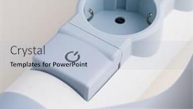  Presentation with power - Colorful PPT layouts enhanced with european-power-strip-outlets backdrop and a light blue colored foreground
