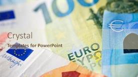  Presentation with european union - Theme having european-union-banknotes-stacked background and a soft green colored foreground