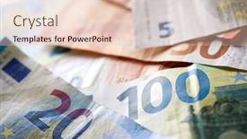  Presentation with european union - Slides having european-union-banknotes-stacked background and a lemonade colored foreground