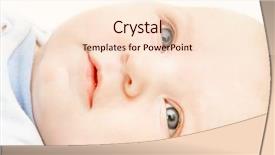  Presentation with baby - Cool new presentation theme with europien born - close up baby portrait backdrop and a lemonade colored foreground