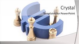  Presentation with strategy - Amazing slide deck having chess money - financial strategy backdrop and a white colored foreground