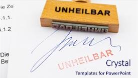  Presentation with euthanasia - Beautiful presentation featuring euthanasia - stamp made of wood lying backdrop and a sky blue colored foreground