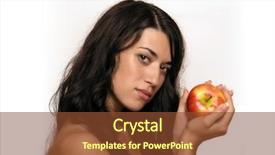  Presentation with swimming beautiful girl swims underwater - Audience pleasing slide deck consisting of evac - beautiful girl with apple backdrop and a tawny brown colored foreground