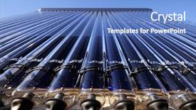  Presentation with thermal energy - PPT layouts with evacuated tube solar collector low background and a teal colored foreground
