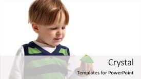  Presentation with evaluation of 5 years old boy - Presentation having evaluation kids - cute 3-years old boy background and a white colored foreground