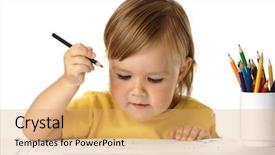  Presentation with crayons - Audience pleasing PPT layouts consisting of medical stetoskop isolated on a backdrop and a white colored foreground