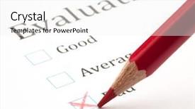  Presentation with evaluation - Beautiful theme featuring evaluation test check box extreme backdrop and a white colored foreground