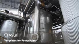  Presentation with kids sugar - Theme having evaporator equipment in a sugar background and a dark gray colored foreground