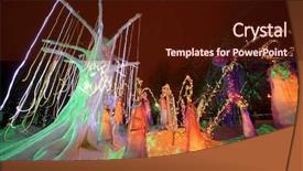  Presentation with fairy tale - Cool new presentation theme with even christmas flower - garlands hang on fairy-tale tree backdrop and a wine colored foreground