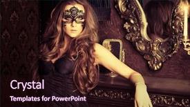  Presentation with black woman - Theme enhanced with evening carnival - beautiful young woman in sexy background and a wine colored foreground