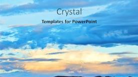  Presentation with sand dunes - Presentation featuring evening-cloudy-sky-over background and a light blue colored foreground