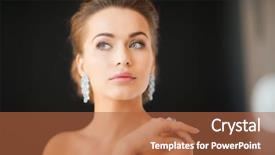  Presentation with diamond - Cool new slide deck with evening dress wearing diamond backdrop and a red colored foreground