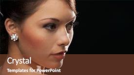  Presentation with diamond - Presentation theme consisting of evening dress wearing diamond background and a tawny brown colored foreground