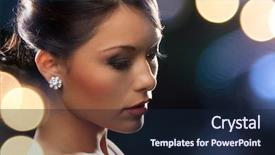  Presentation with luxury diamond - Presentation theme having evening dress wearing diamond background and a wine colored foreground