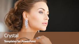  Presentation with diamond - Colorful PPT theme enhanced with evening dress wearing diamond backdrop and a red colored foreground