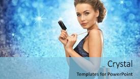  Presentation with vip - Slide set enhanced with evening dress with vip background and a light blue colored foreground