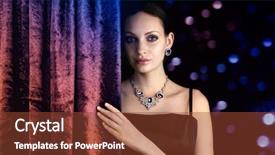  Presentation with behind curtain - Slide deck having young businesswoman discussing with female colleague in new office background and a sky blue colored foreground