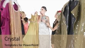  Presentation with makeup fashion model applying lipstick - PPT theme featuring islamic banking - taj mahal is an ivory-white background and a mint green colored foreground