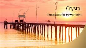  Presentation with bible end times - Colorful PPT theme enhanced with evening meditation at the end backdrop and a  colored foreground