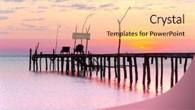  Presentation with meditation - Amazing presentation theme having evening meditation at the end backdrop and a  colored foreground