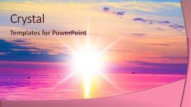  Presentation with meditation - Cool new theme with evening meditation vuew on eternity backdrop and a lemonade colored foreground