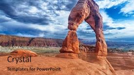  Presentation with late - Presentation design consisting of evening photo of a delicate background and a red colored foreground