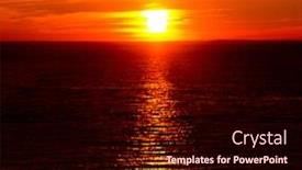  Presentation with skies - PPT layouts consisting of evening scene burning skies background and a wine colored foreground