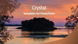  Presentation with scene - Colorful slides enhanced with evening scene on dnipro river backdrop and a  colored foreground