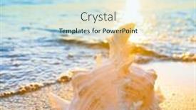  Presentation with divine - Cool new presentation design with evening shore seascape divine backdrop and a light blue colored foreground