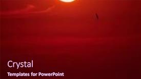  Presentation with sky sun - Theme having evening-sunset-sky-with-sun background and a black colored foreground