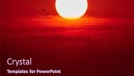  Presentation with sky sun - Audience pleasing PPT layouts consisting of evening-sunset-sky-with-sun backdrop and a black colored foreground