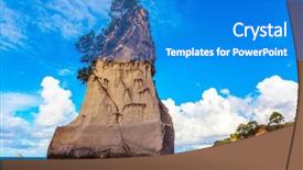  Presentation with sail - Audience pleasing slide set consisting of coast of the north island backdrop and a teal colored foreground