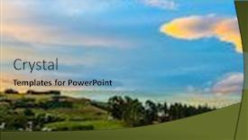  Presentation with pacific island - Cool new PPT layouts with evening-twilight-a-quiet-empty backdrop and a light blue colored foreground