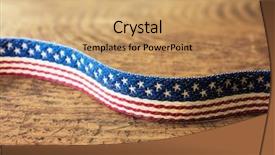  Presentation with stars stripes - Beautiful slide deck featuring event a textile with star backdrop and a coral colored foreground