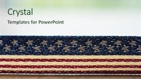  Presentation with stars stripes - Presentation design enhanced with event a textile with star background and a soft green colored foreground
