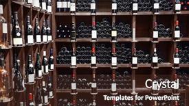  Presentation with wine - Theme having event marketing - wine shop background and a wine colored foreground