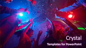  Presentation with dance - Audience pleasing presentation consisting of events - ecstatic dance backdrop and a wine colored foreground